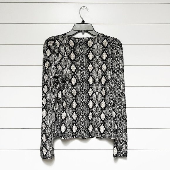 Anthropologie Sunday in Brooklyn Snake Print Long Sleeve XS Shirt - Picture 5 of 5